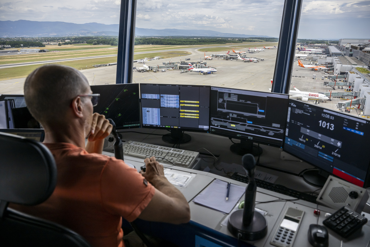 In the control tower