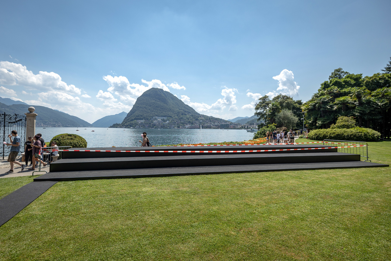 View of Monte Brè on Lake Lugano