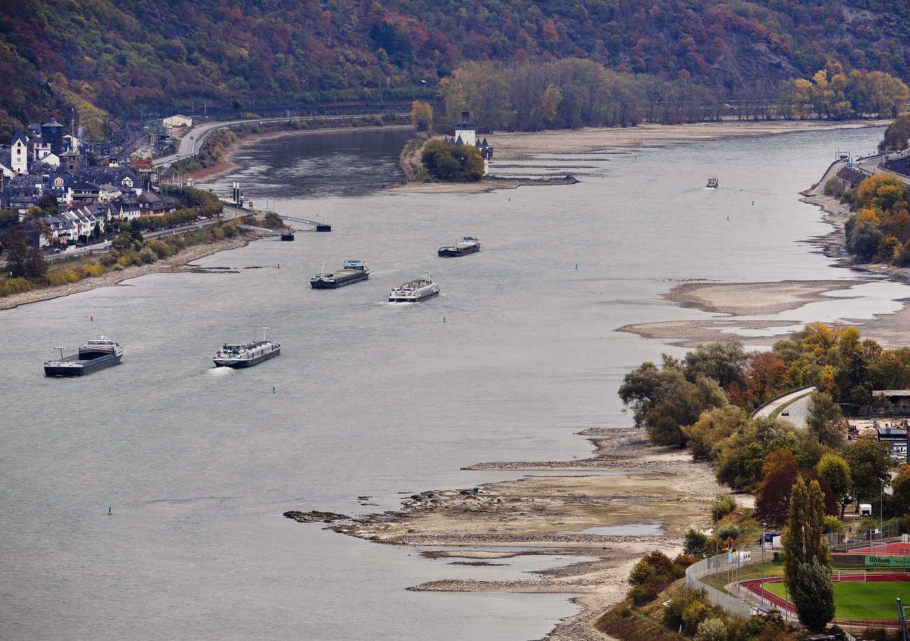 low water levels in the Rhine