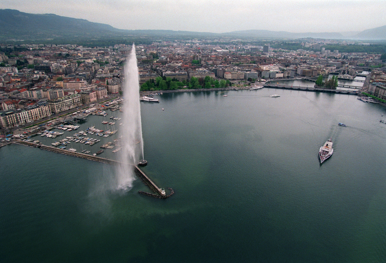 Vista aérea de Ginebra