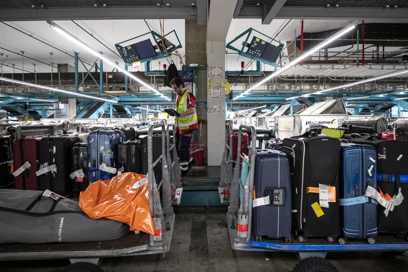 Gestion de bagages dans un aéroport