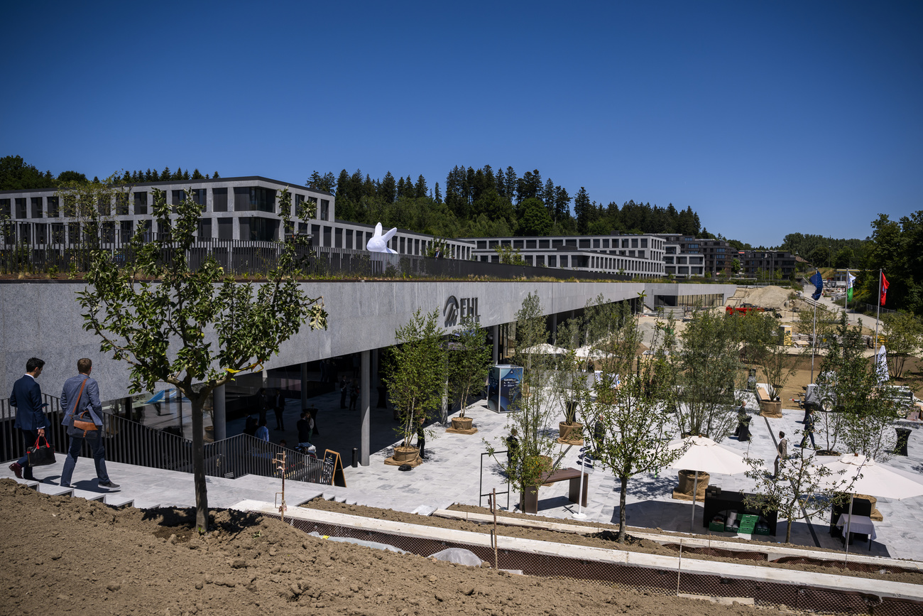 Der neu gebaute Teil des EHL-Campus