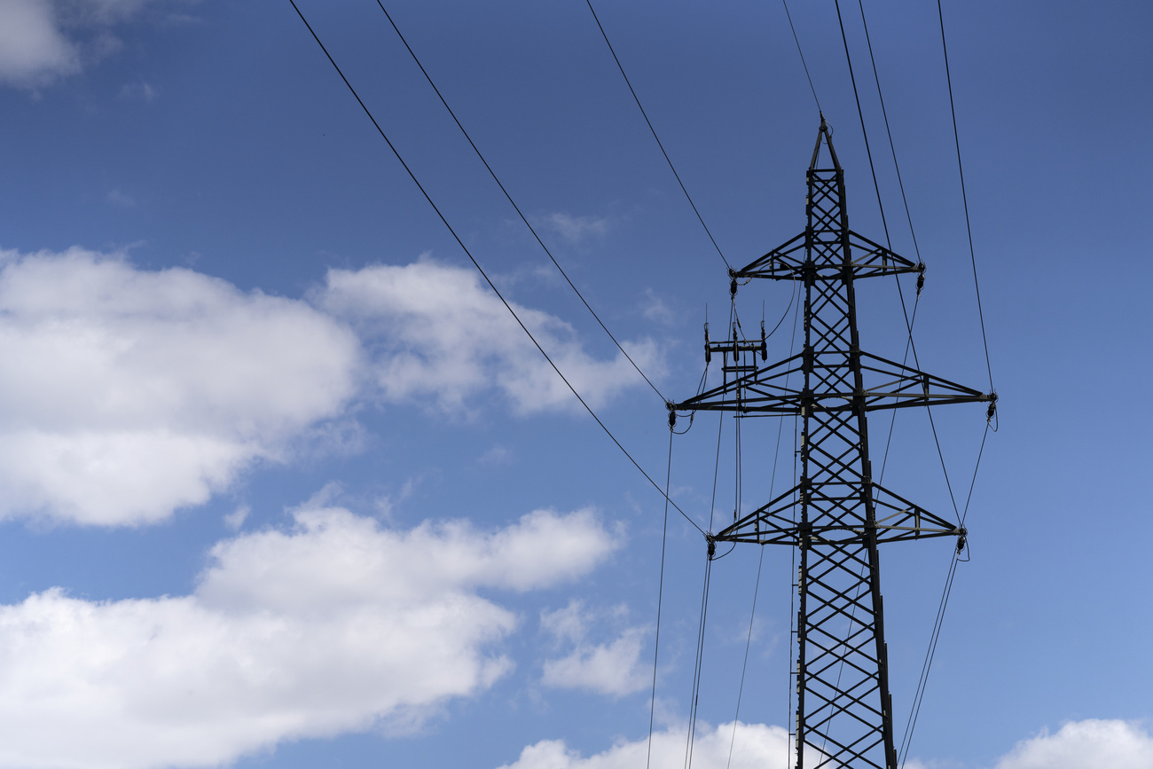 electricity wires and pylon