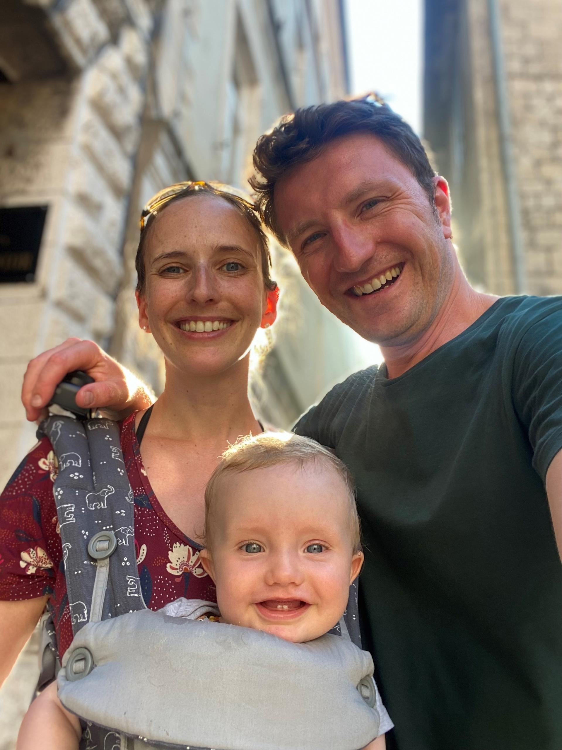 Portrait of Noel Frei and family