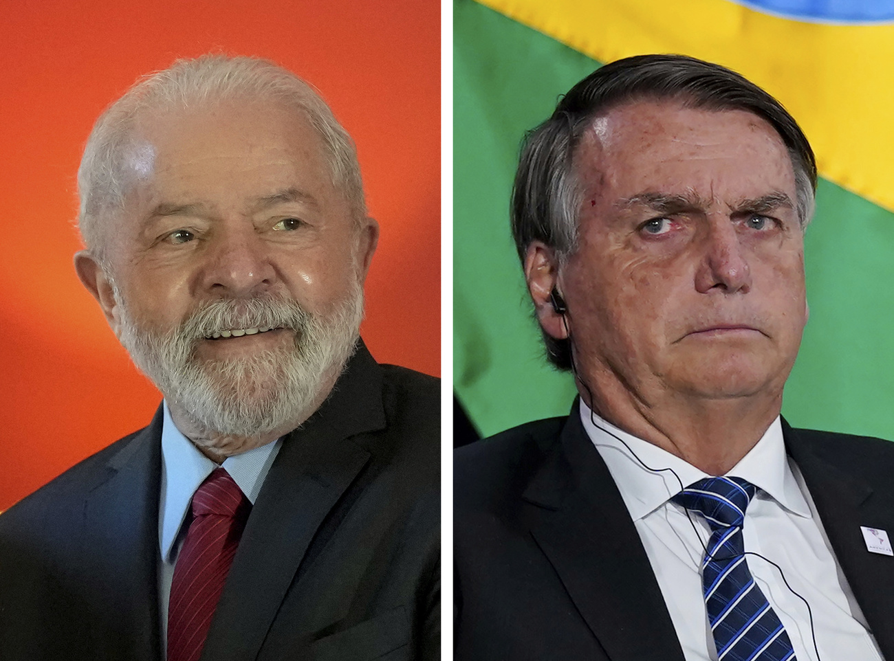 Lula y Bolsonaro.