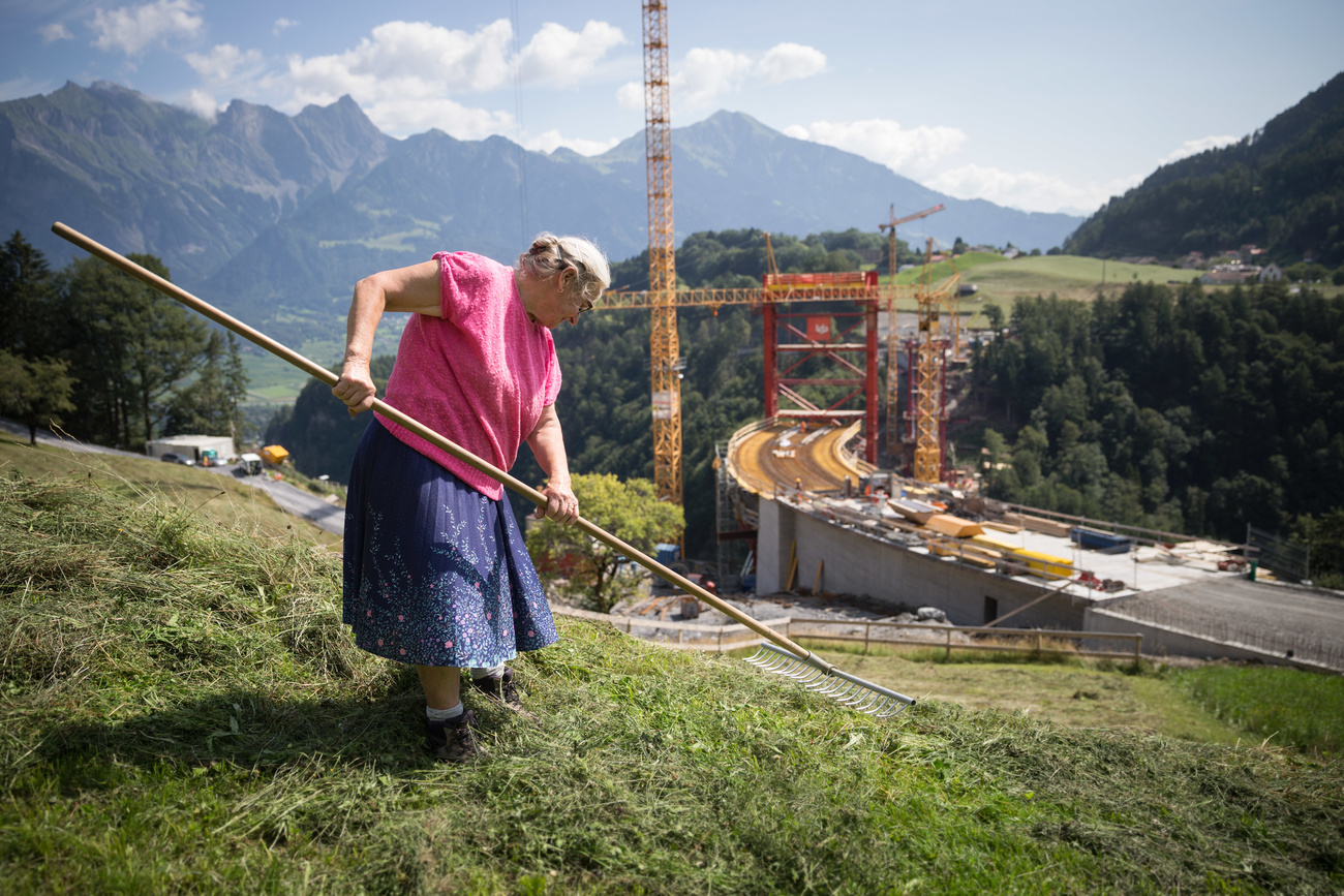 Seniorin bei der Arbeit