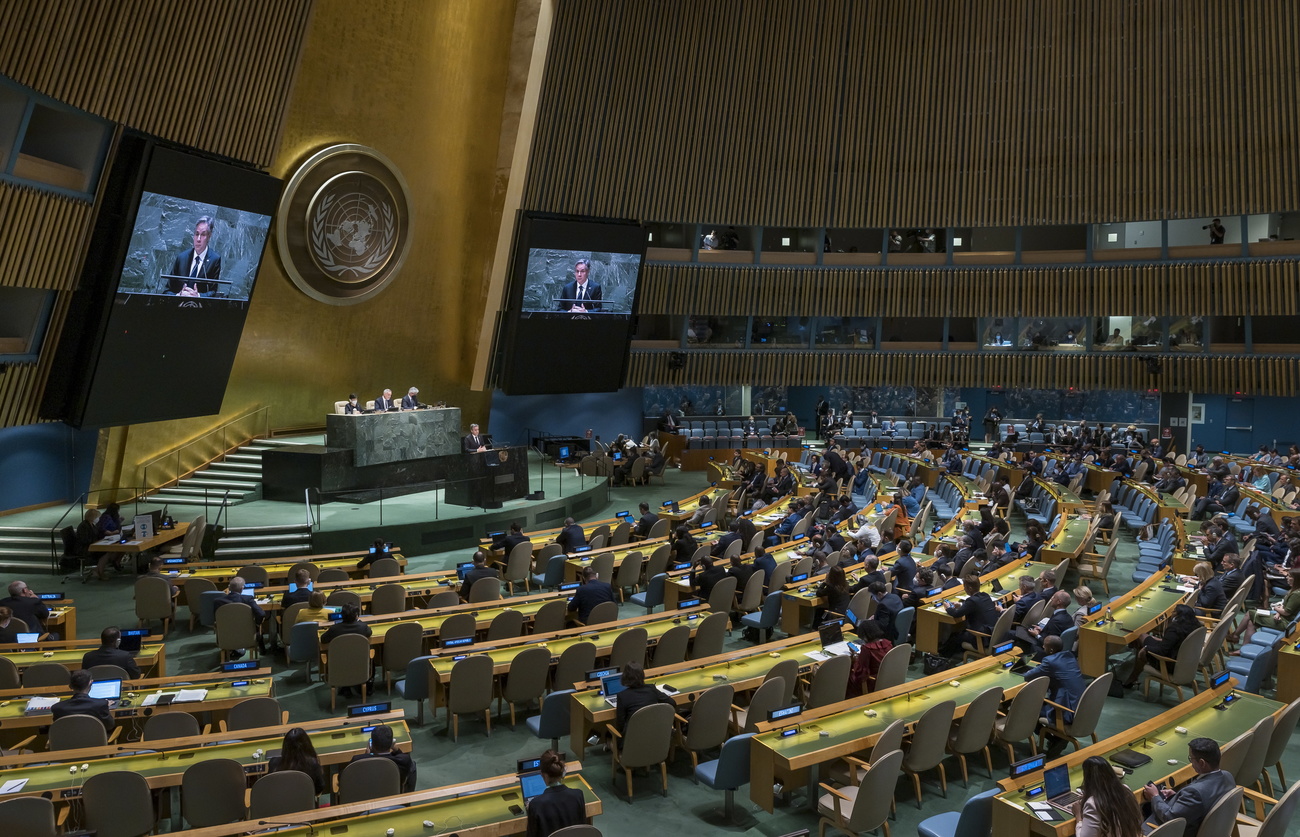 Conference in UN building in New York