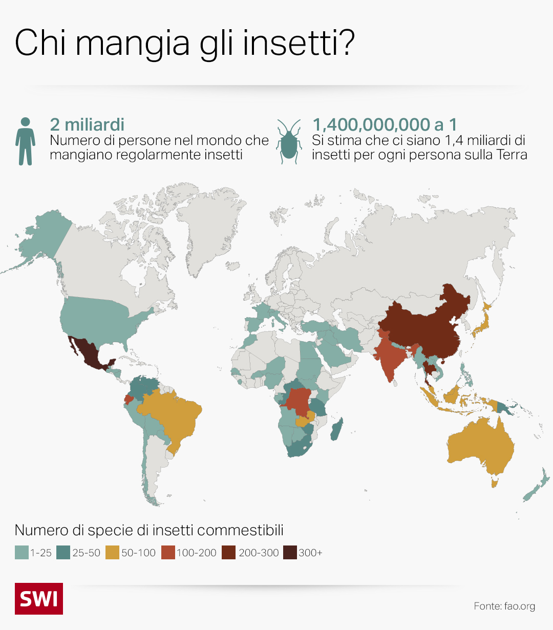 Mappa mangiatori di insetti