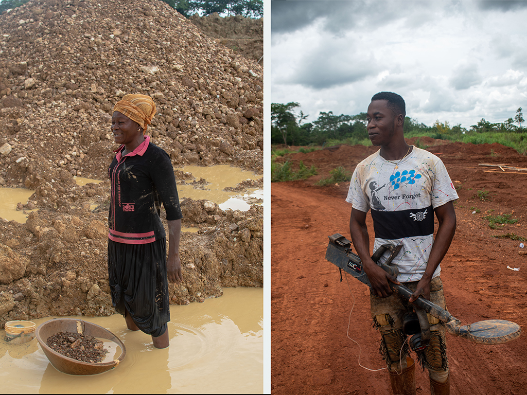 在当地缺乏机会的情况下，非法采矿已成为农村青年和妇女趋之若鹜的职业。