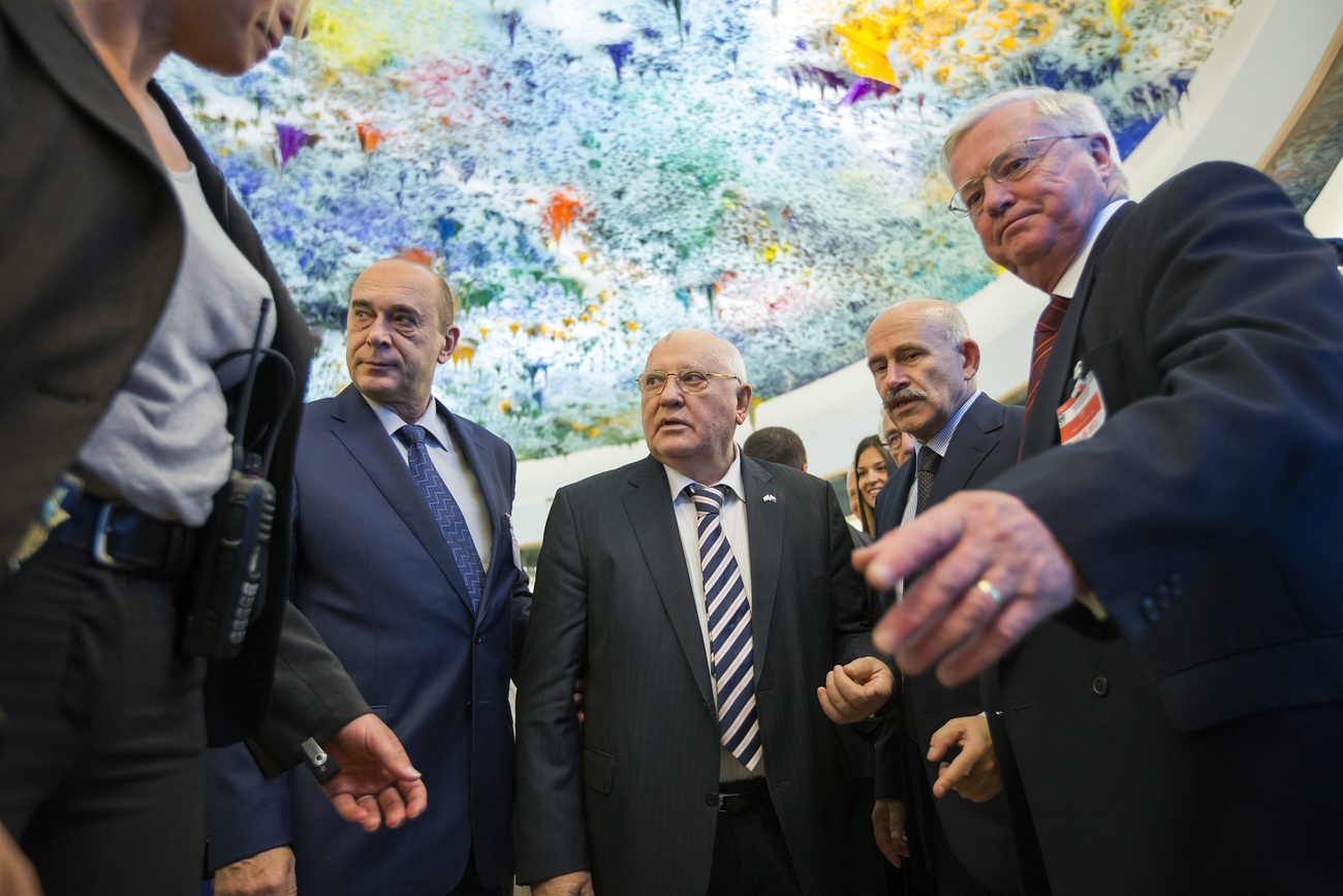 Gorbachev en la ONU en Ginebra