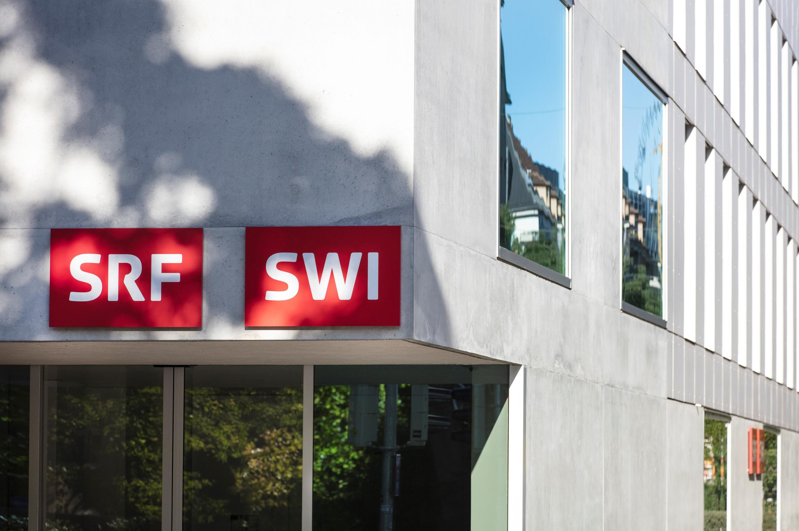 Fassade Büroräumlichkeiten SWI swissinfo.ch und SRF an Schwarztorstrasse in Bern