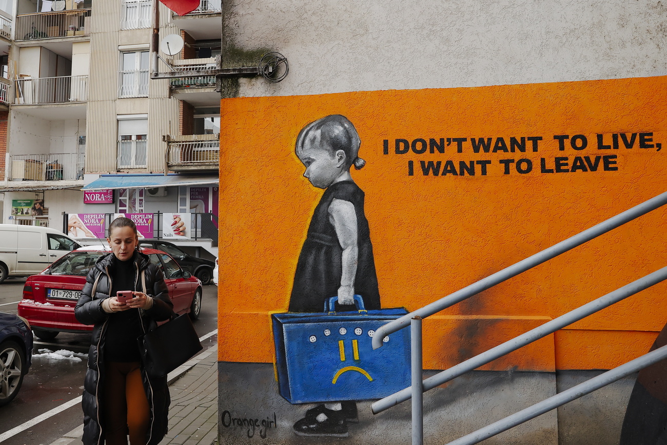 Wandbild in Pristina