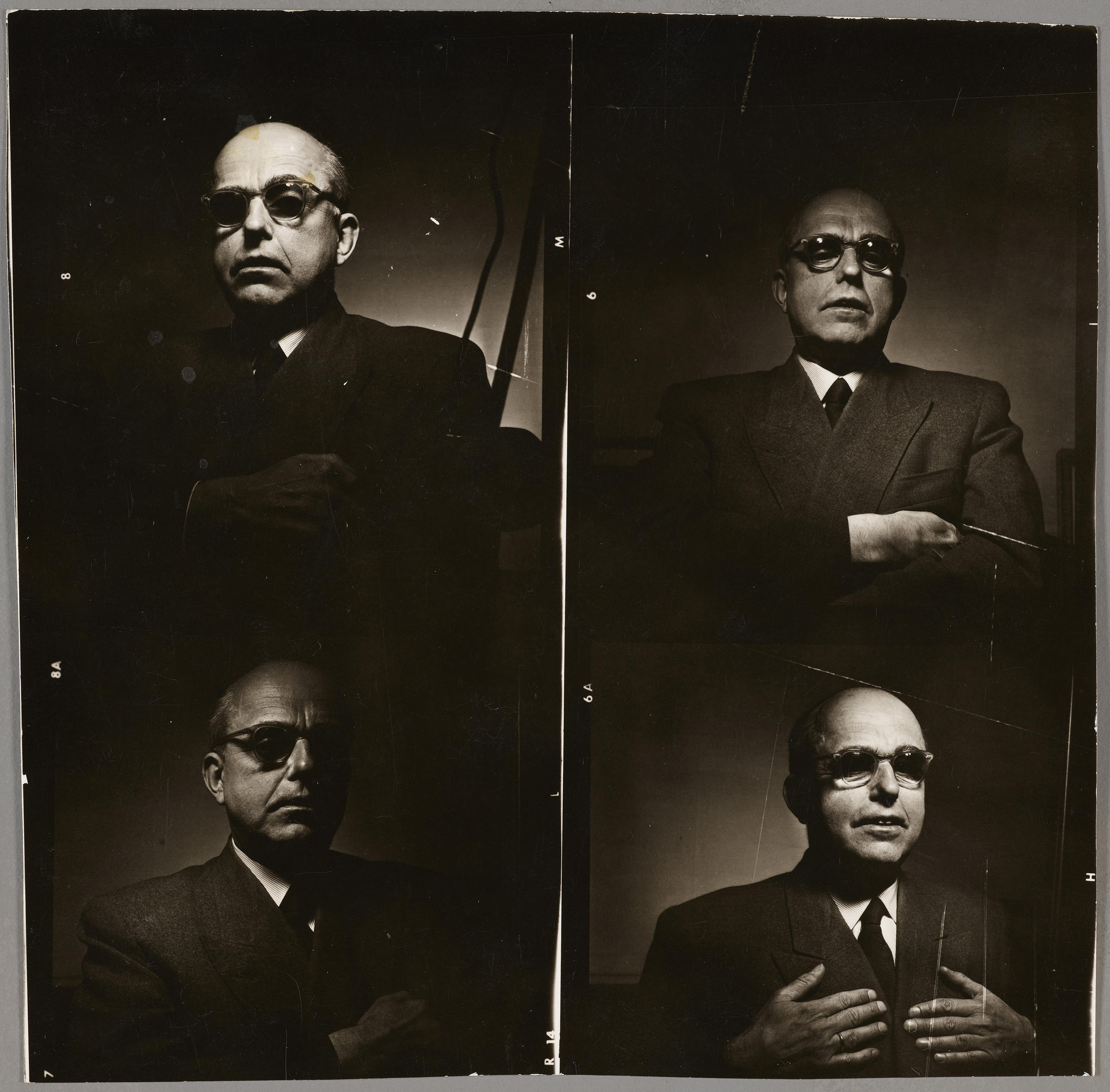 Portrait of Hildebrand Gurlitt (1955) by the German artist-photographer Karl-Heinz Chargesheimer