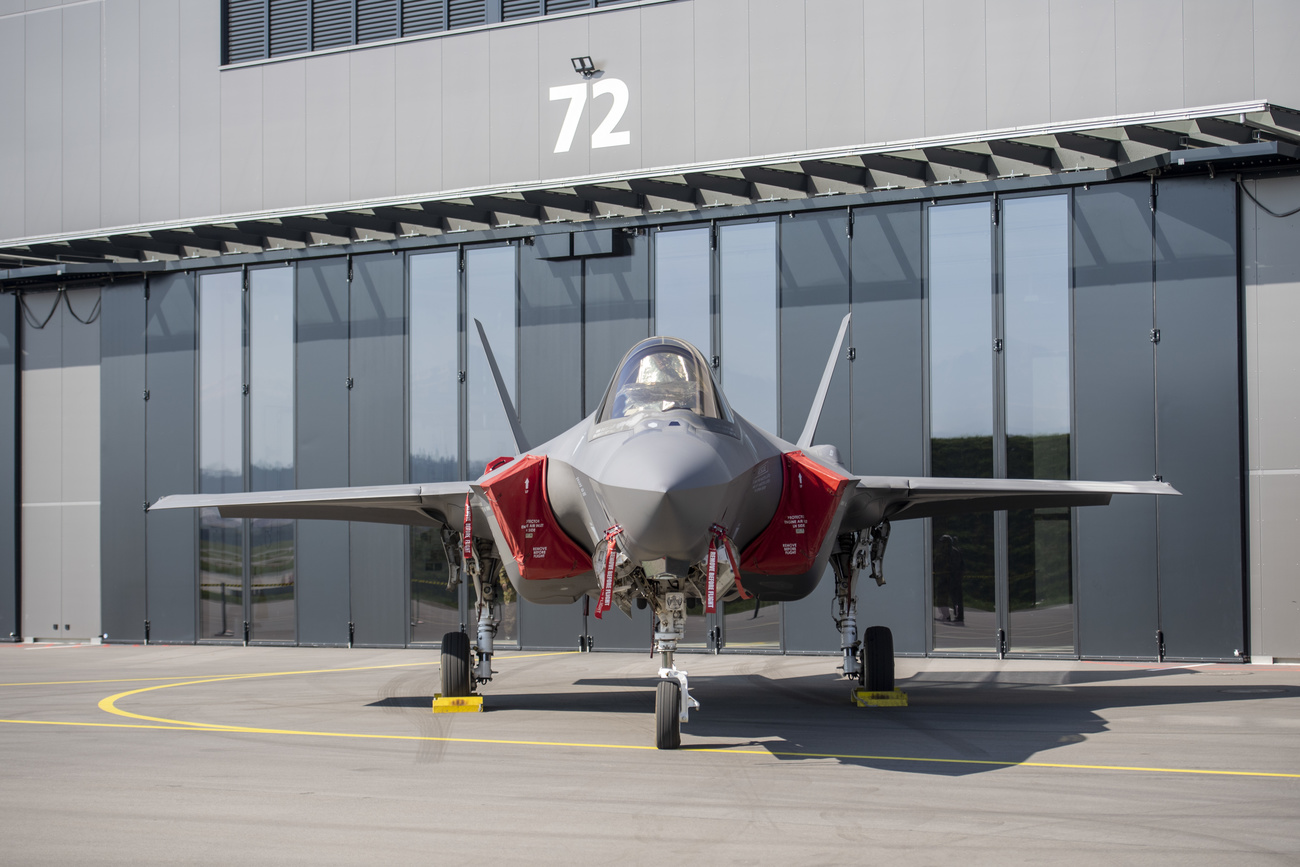 F-35A jet in Swiss livery