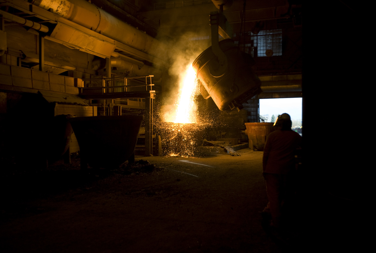 forno di un acciaieria