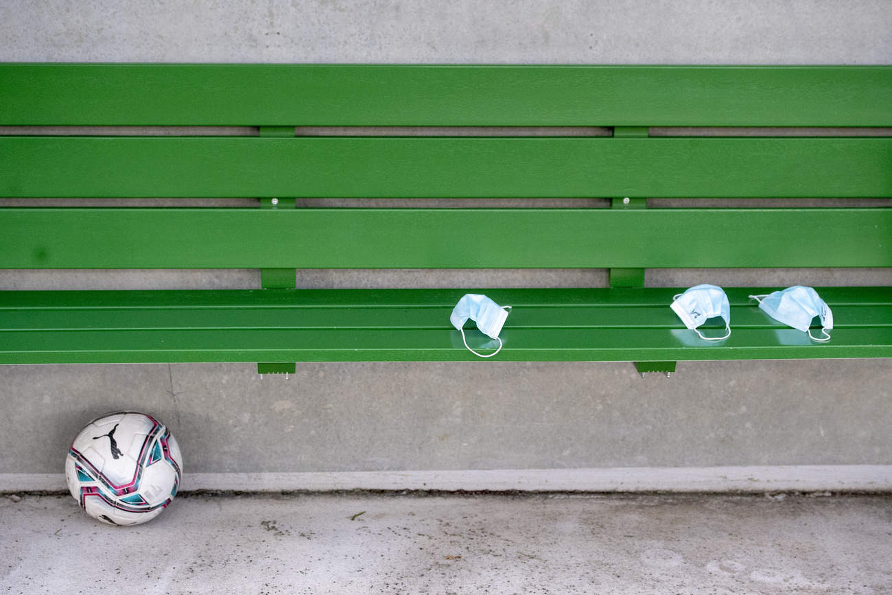 Football and Covid masks.