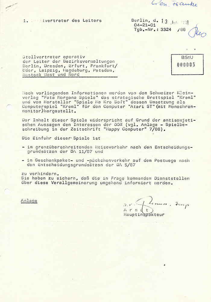 documento della stasi