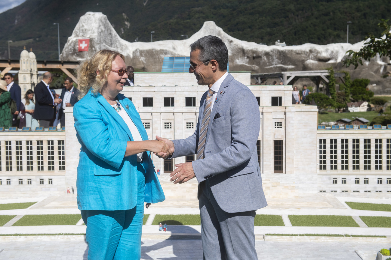 President Ignazio Cassis and the Director General of the United Nations in Geneva, Tatiana Valovaya