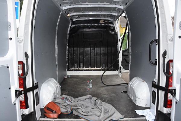 back of van where refugees were found