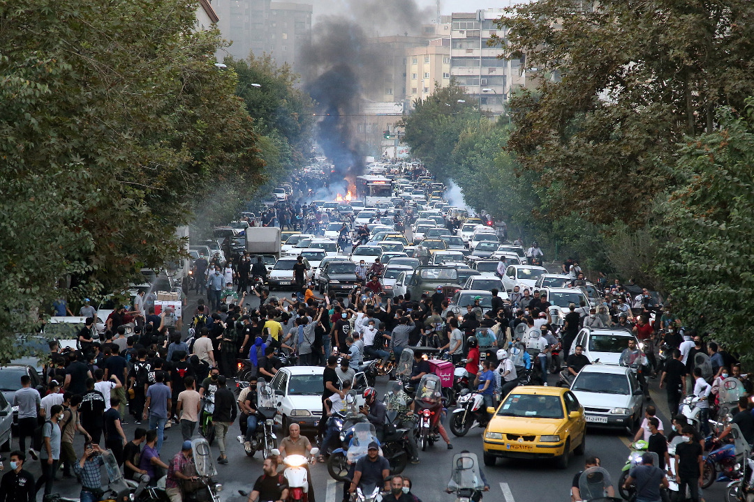Manifestación en Teherán