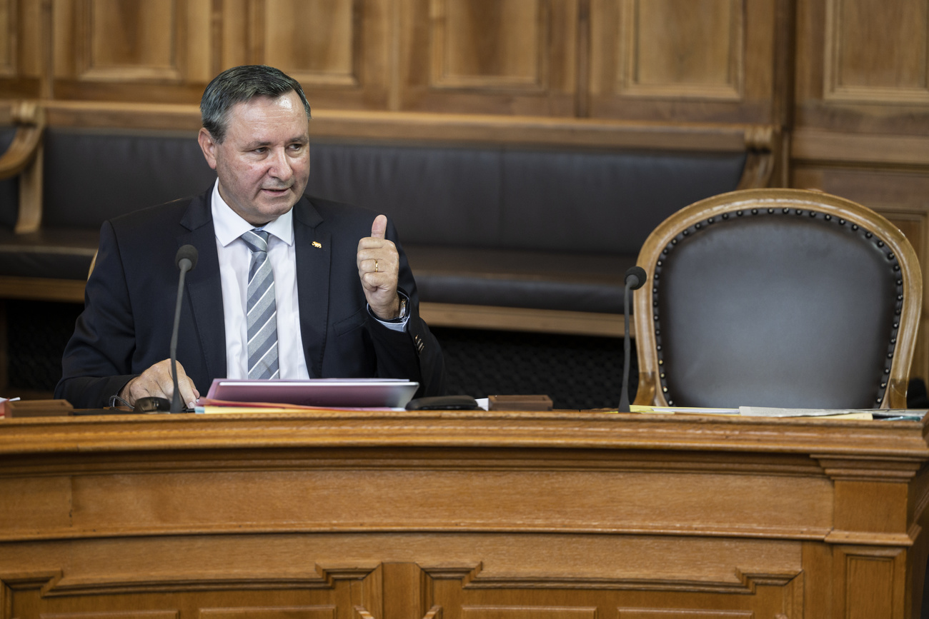 Werner Salzmann au Parlement