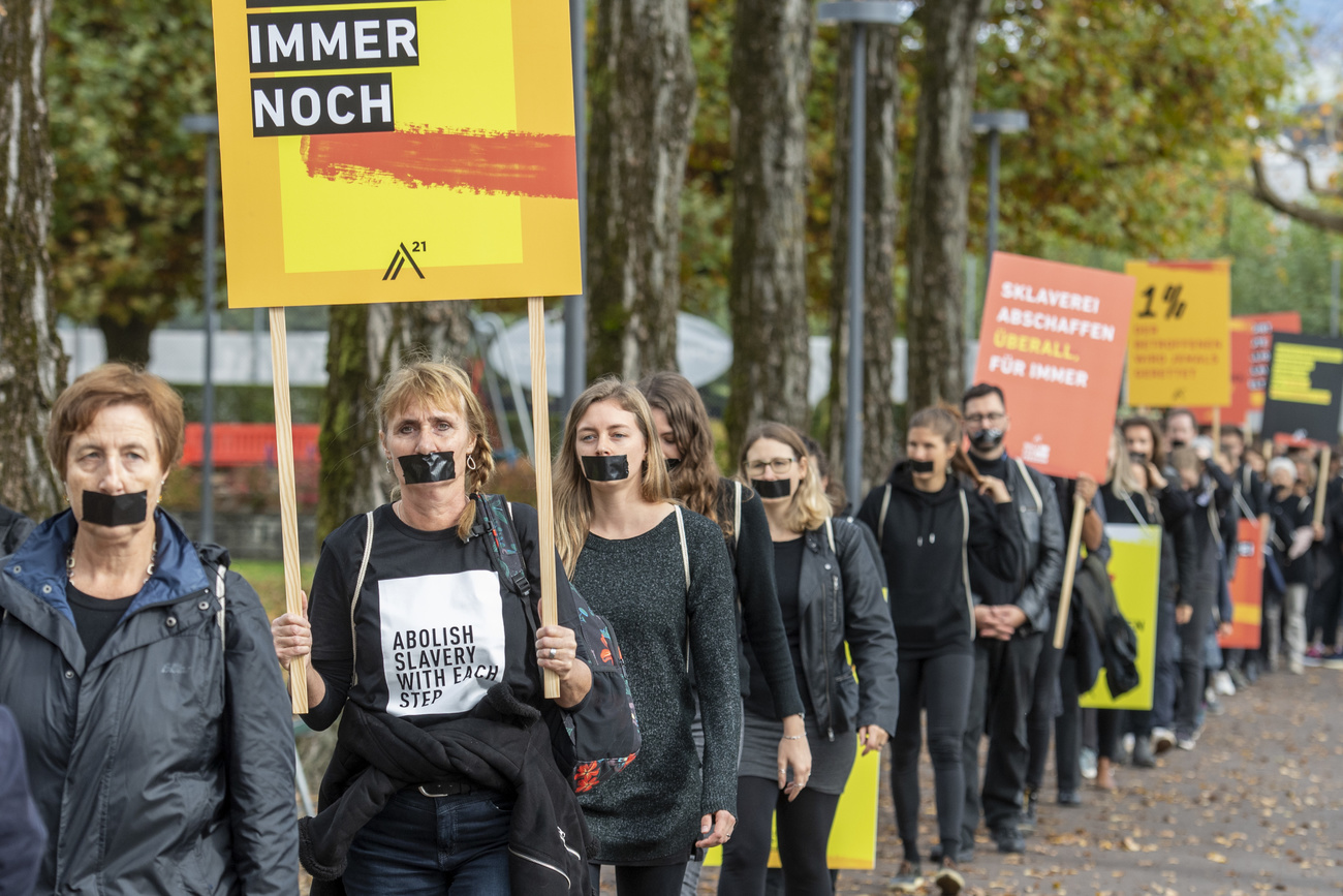 Manifestation contre l esclavage