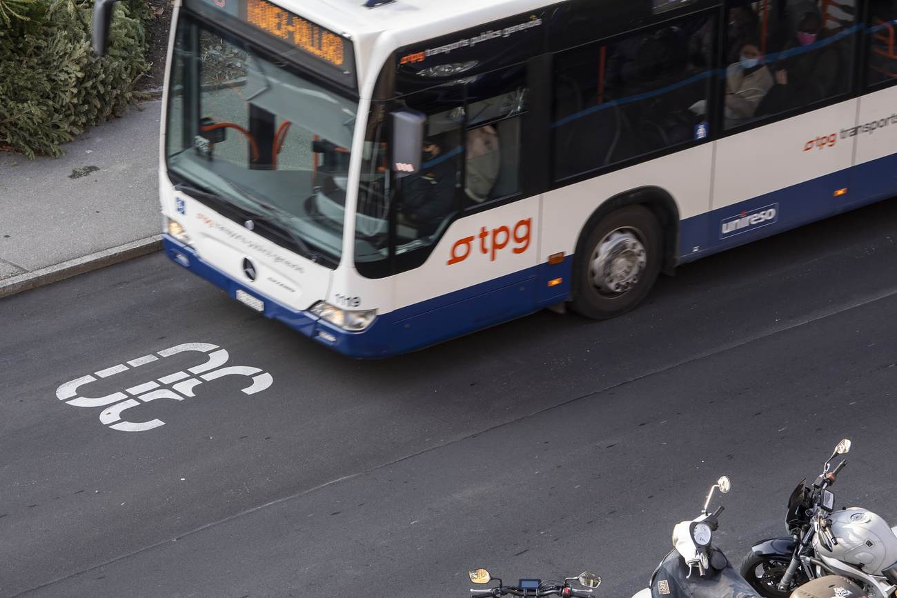 Un bus des Transports publics genevois (TPG)