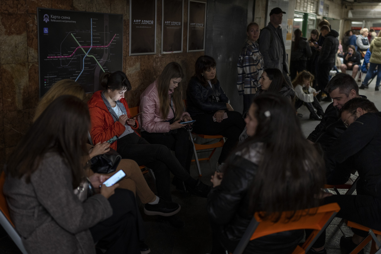 Sheltering in the Kyiv subway