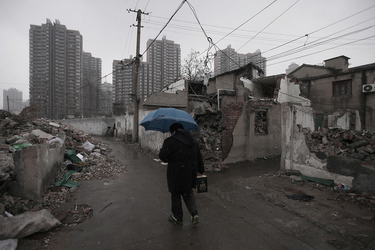 Häuserszene in Schanghai