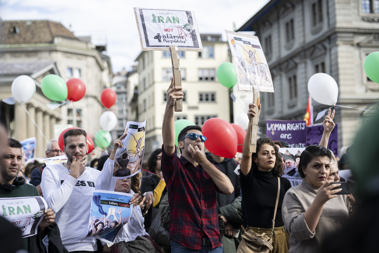 demonstration in Switzerland on Saturday