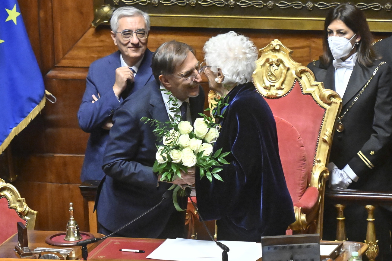 La Russa felicitato da Liliana Segre.