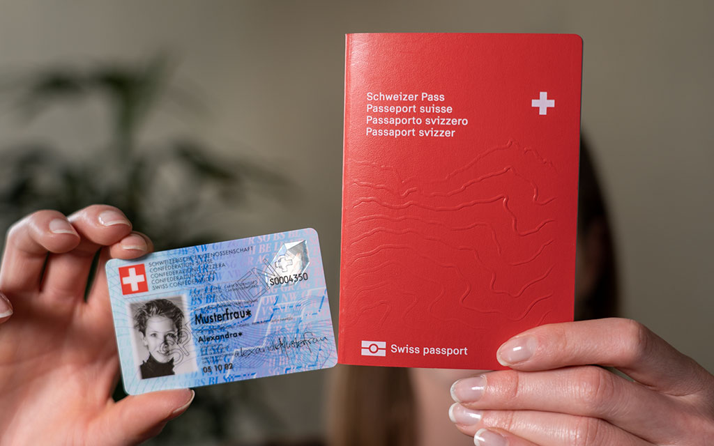 New Swiss passport and identity card
