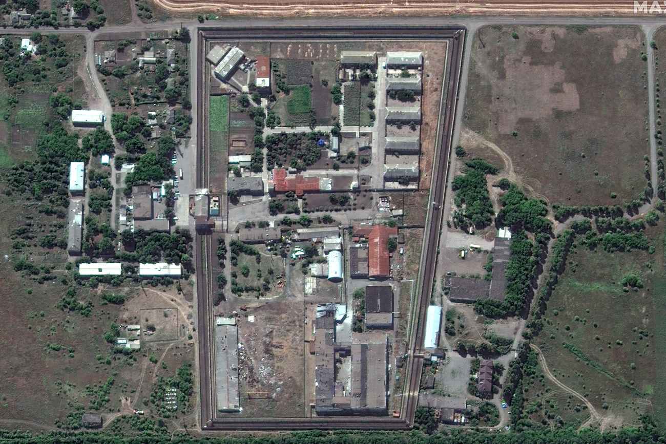 Olevinka prison in Ukraine.