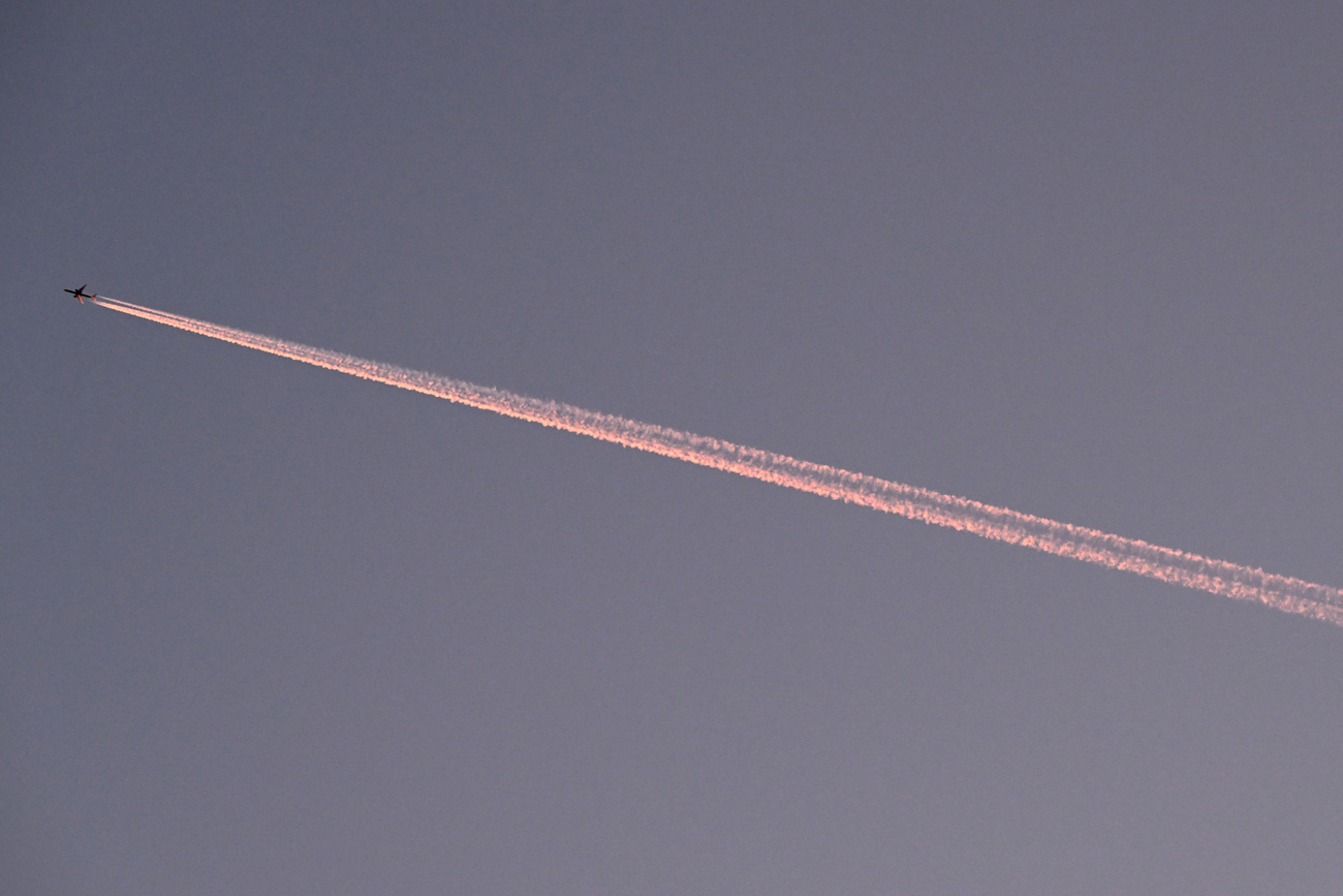 airplane in the sky