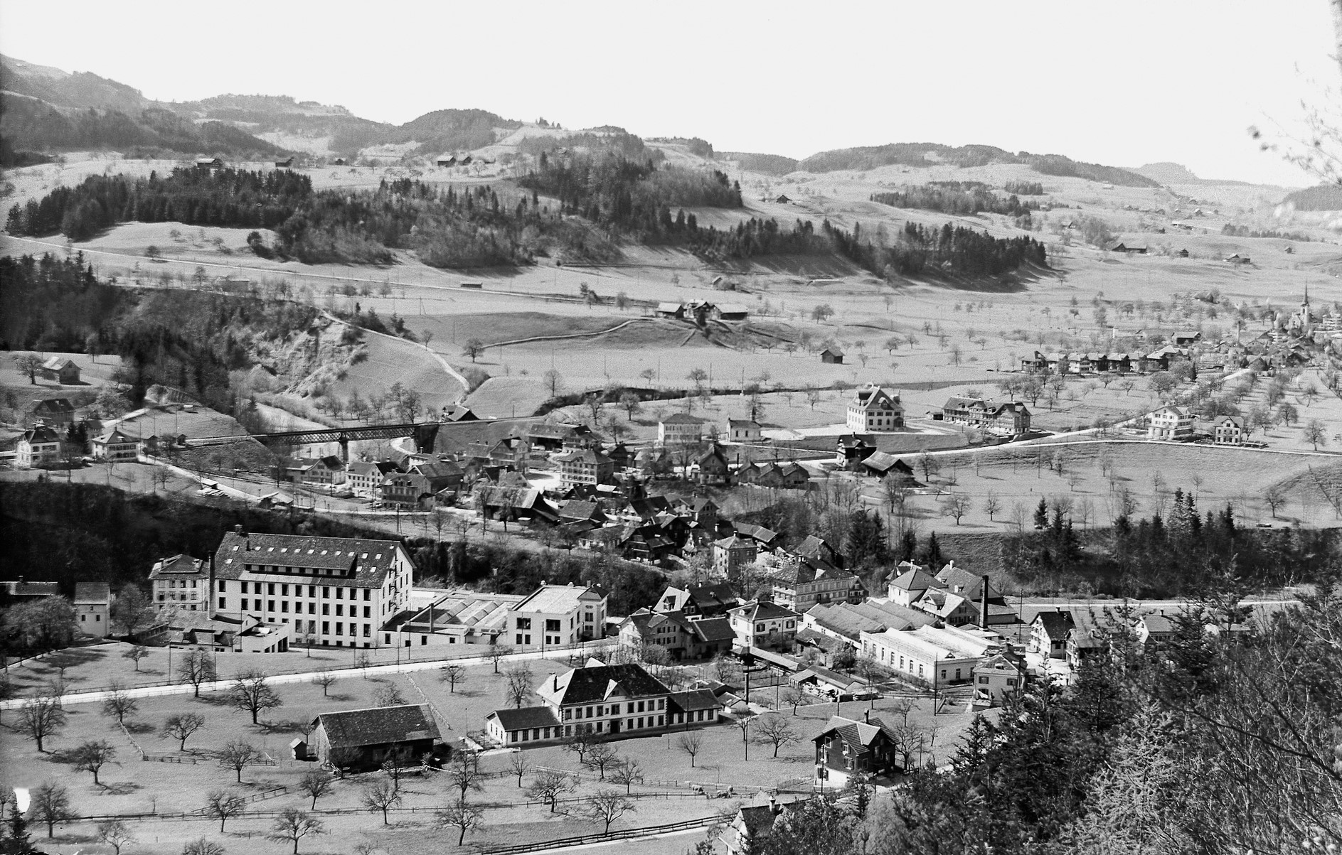 vista su un villaggio