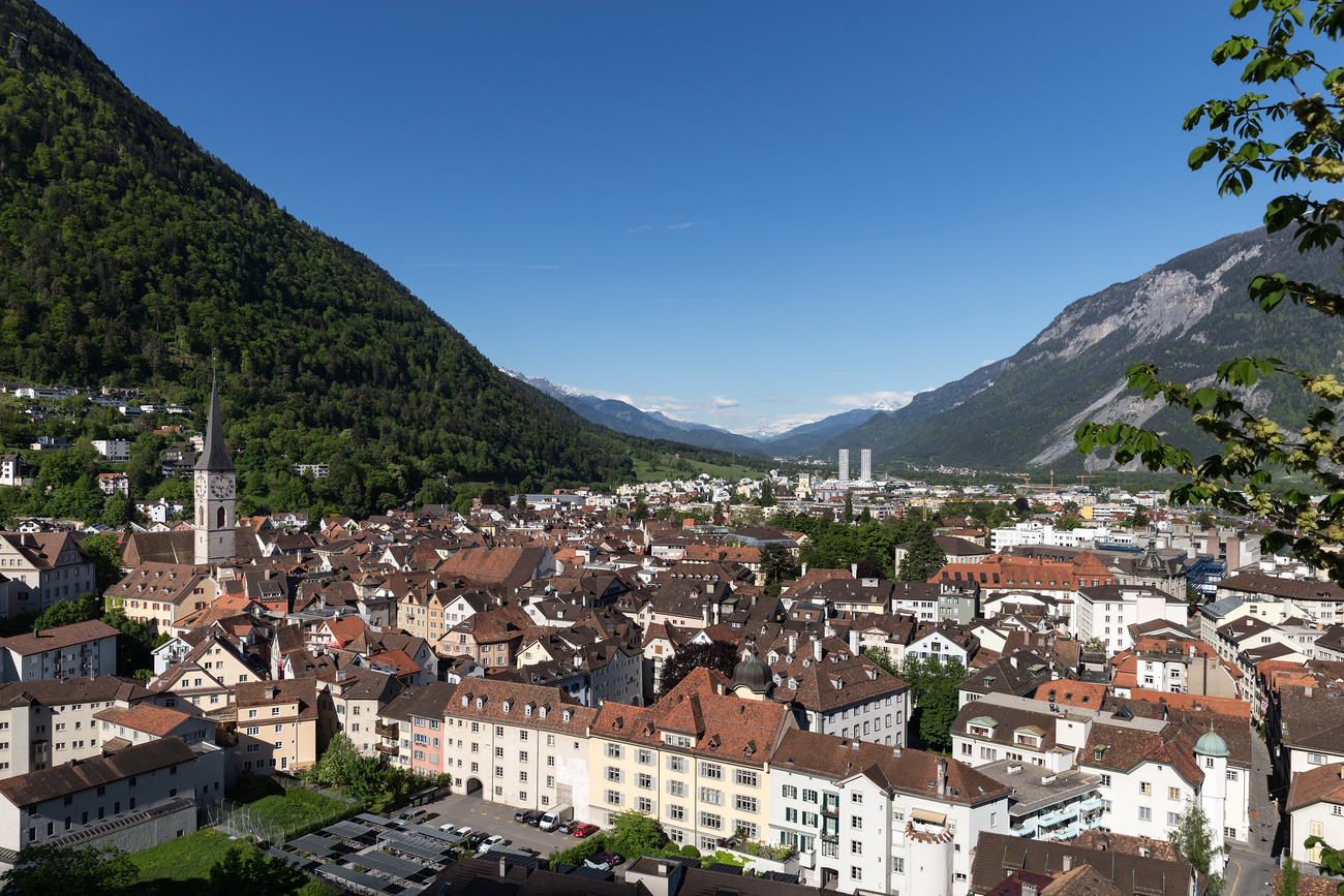 A view of Chur in southeast Switzerland