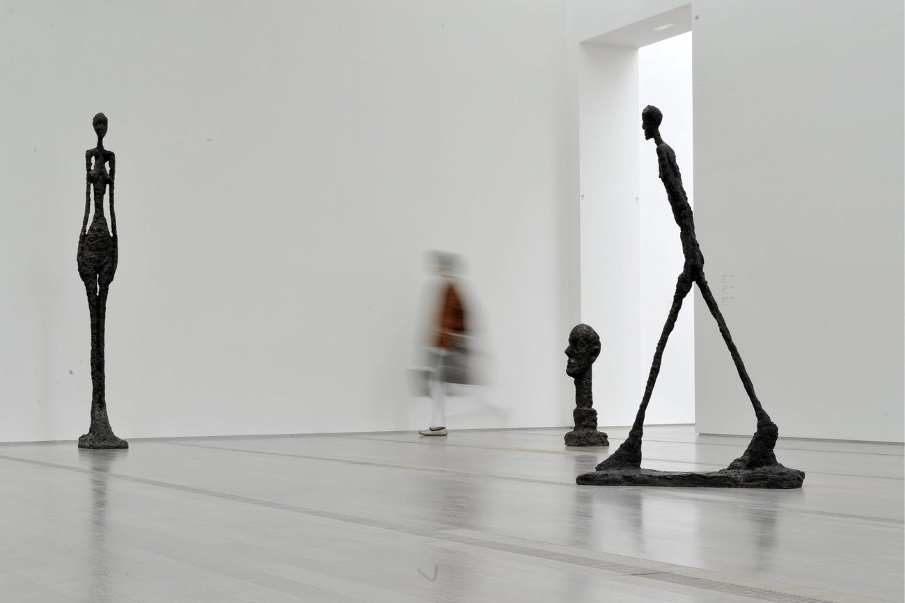 Alcune opere di Giacometti esposte alla Fondazione Beyeler di Riehen.