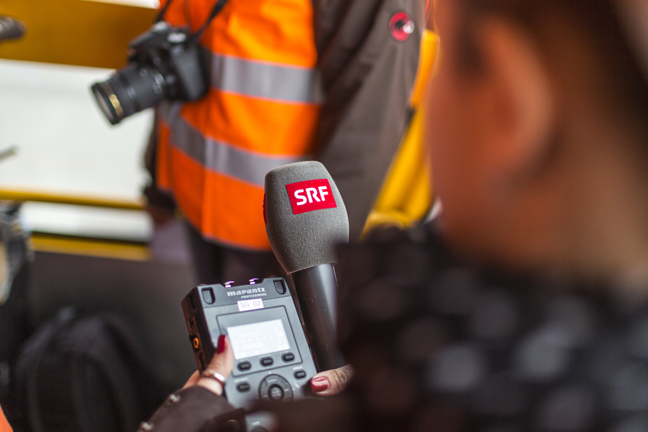 Ein SRF-Mikrophon