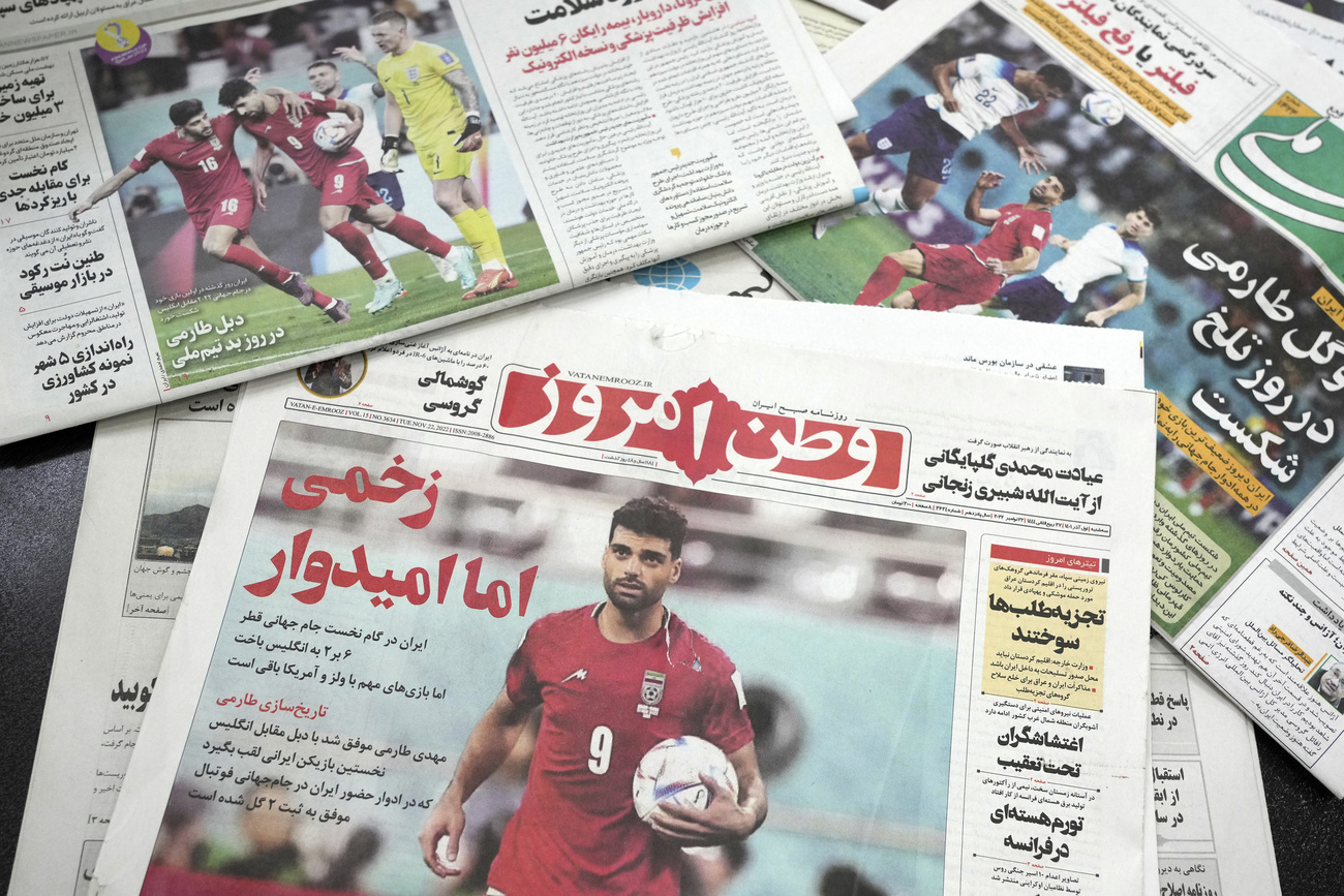 Iranische Zeitung mit WM-Resultat