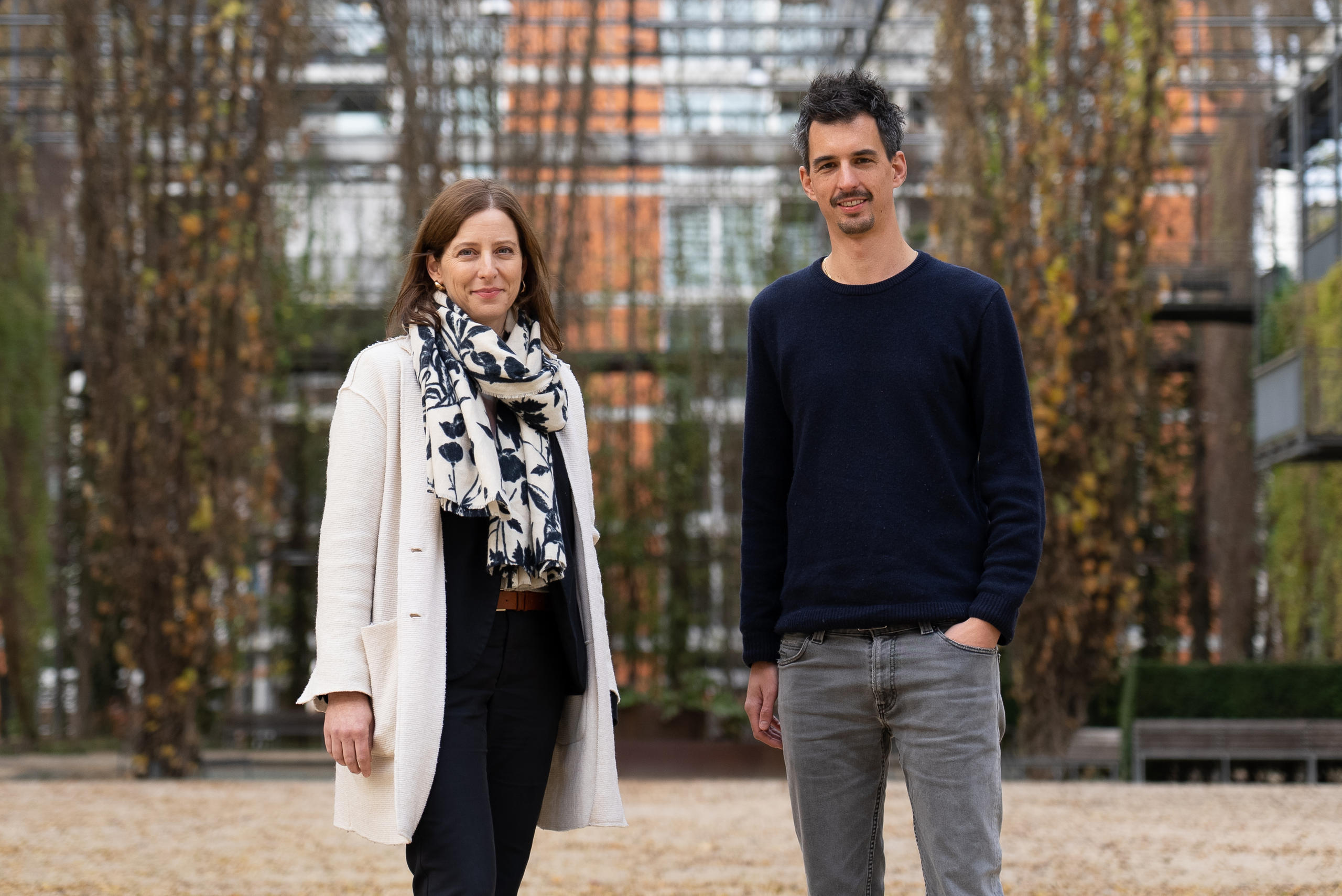 Fabio Canetg mit Politologin Silja Häusermann