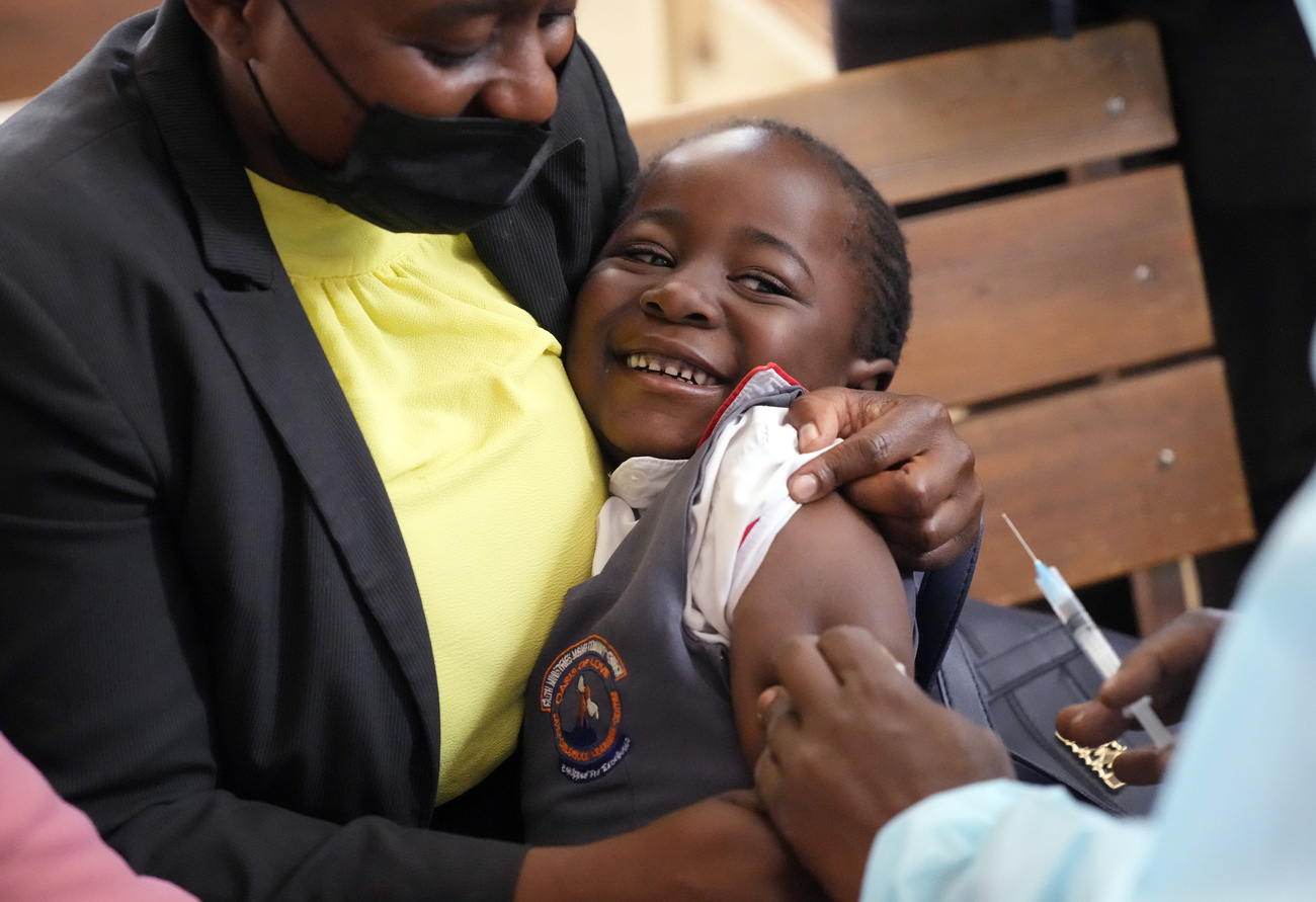Enfant africain vacciné
