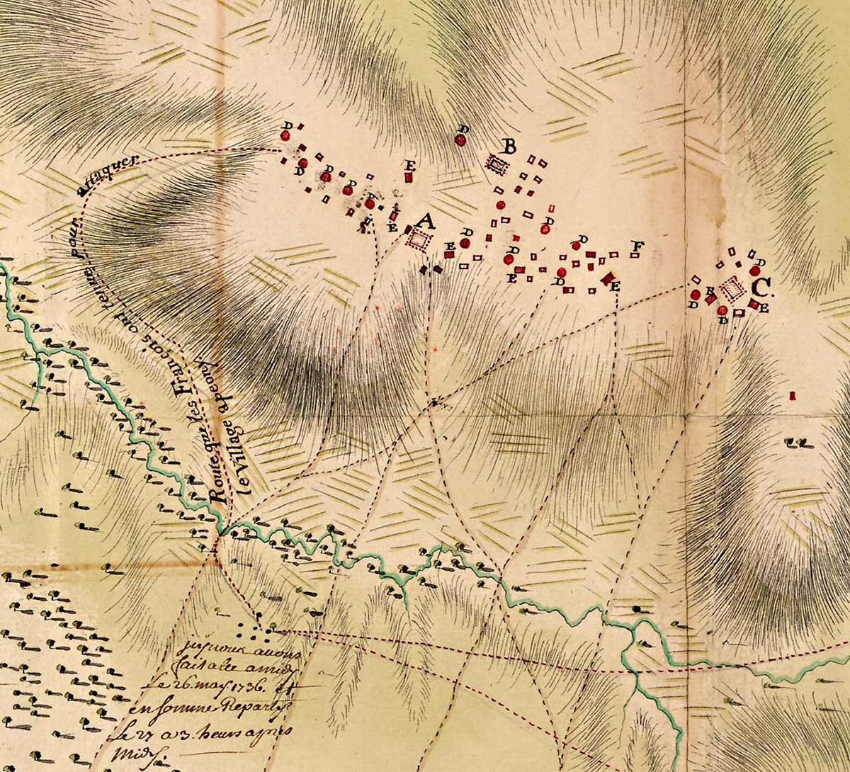 Un viejo mapa de la zonade Chicacha