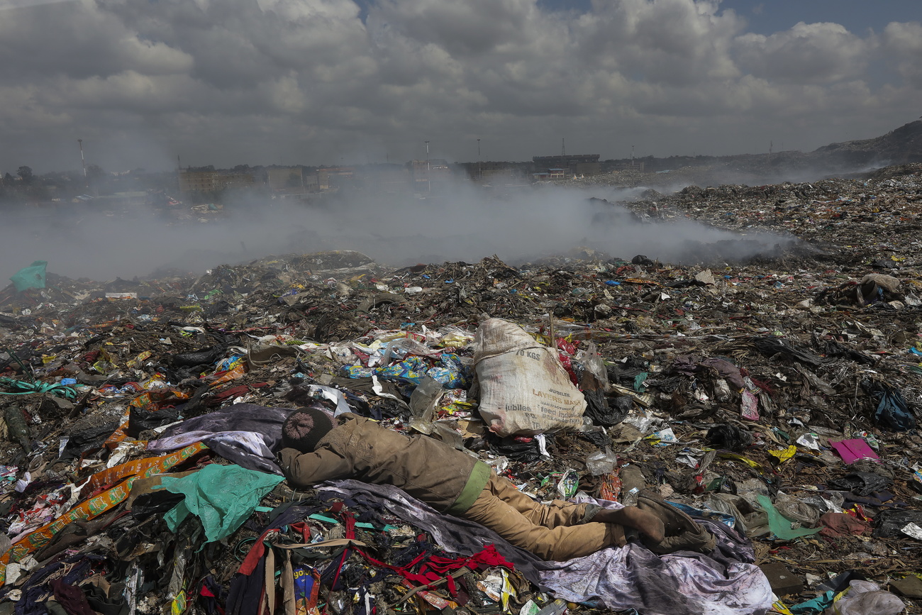 paysage de déchets, la décharge de Dandora