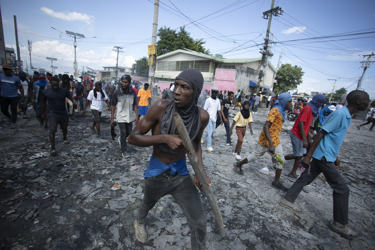 protest in Haiti