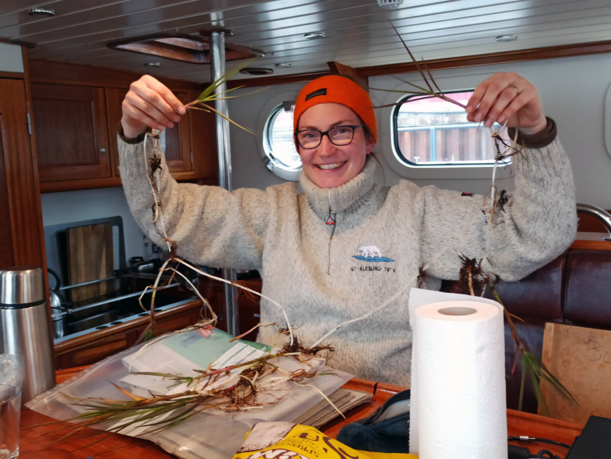 Our colleague and expert in the flora of Svalbard, Kristine Bakke Westergaard