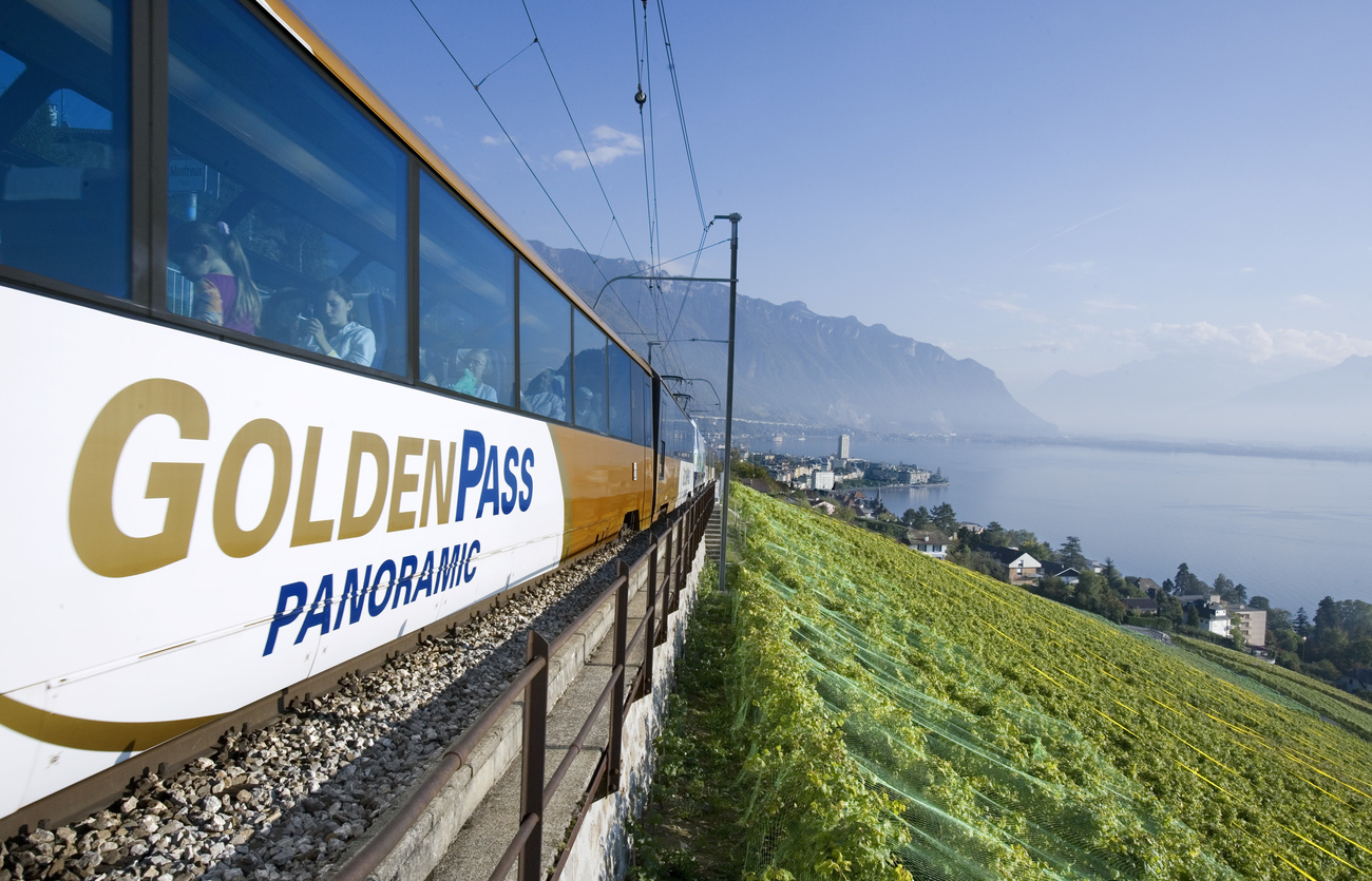 Golden Panoramic Express train