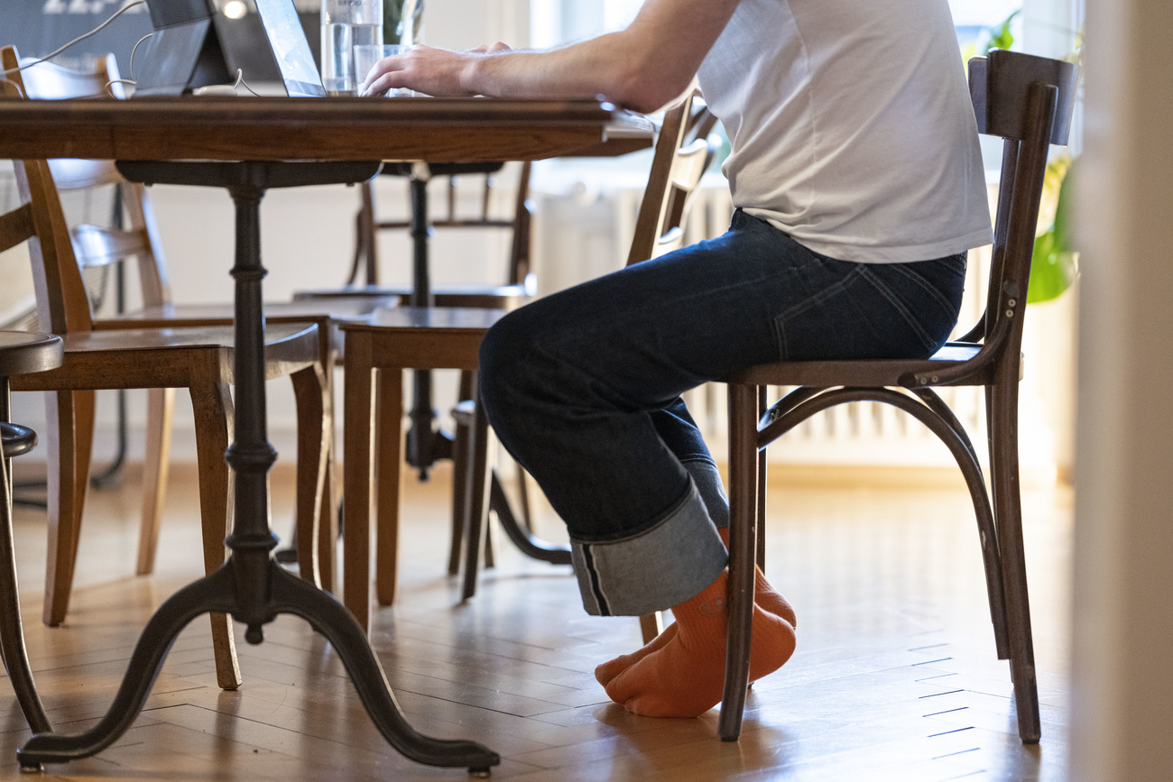 Man working at desk