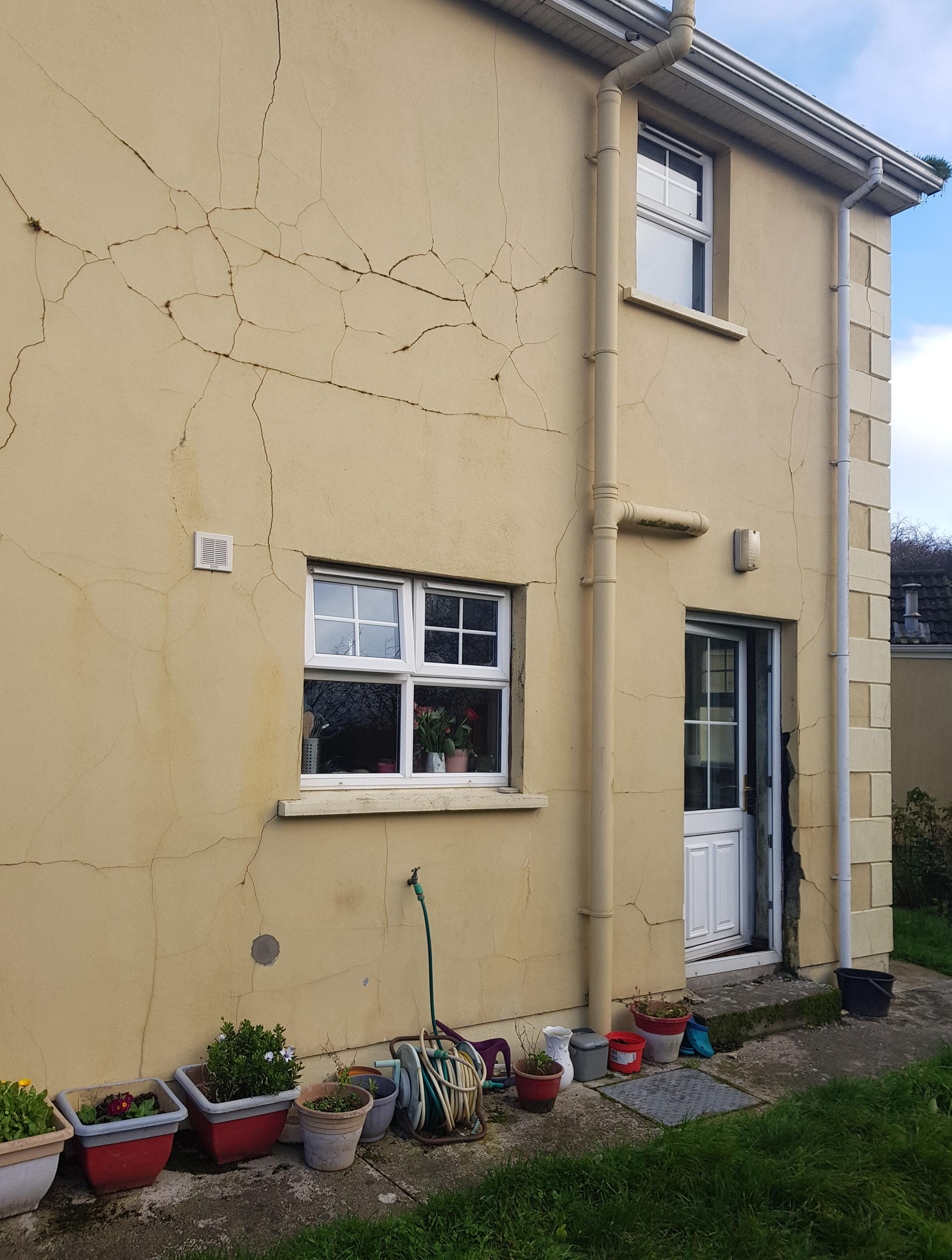 Cracked house