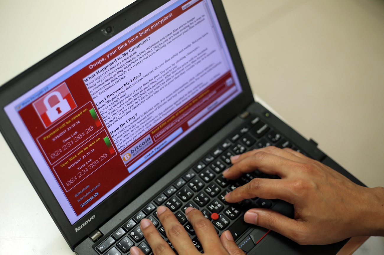 Computer infcted by ransomware