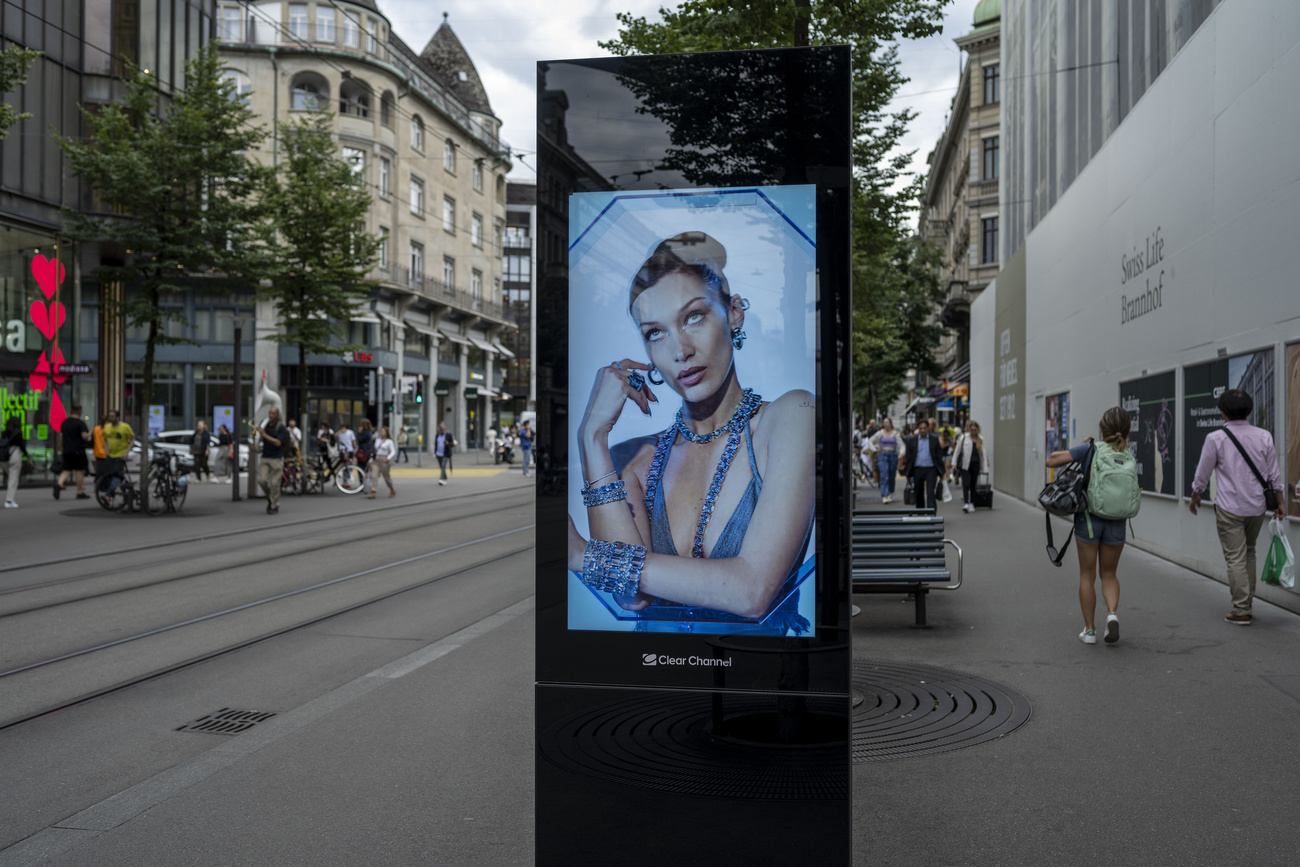 Street advert in Zurich